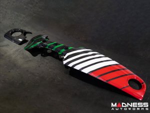 FIAT 500 Custom Dashboard - Carbon Fiber - Italian Racing Stripe